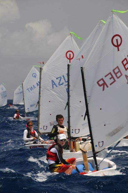 A record number and highly international fleet of sailors competed in the 20th Scotiabank International Optimist Regatta © Dean Barnes